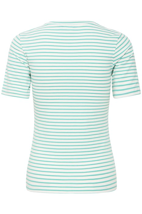 
                  
                    IHMIRA Cloud Dancer Beryl Grünes Rundhals-T-Shirt
                  
                