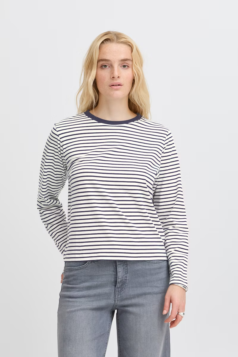 IHMIRA Cloud Dancer Total Eclipse Loose Long Sleeve