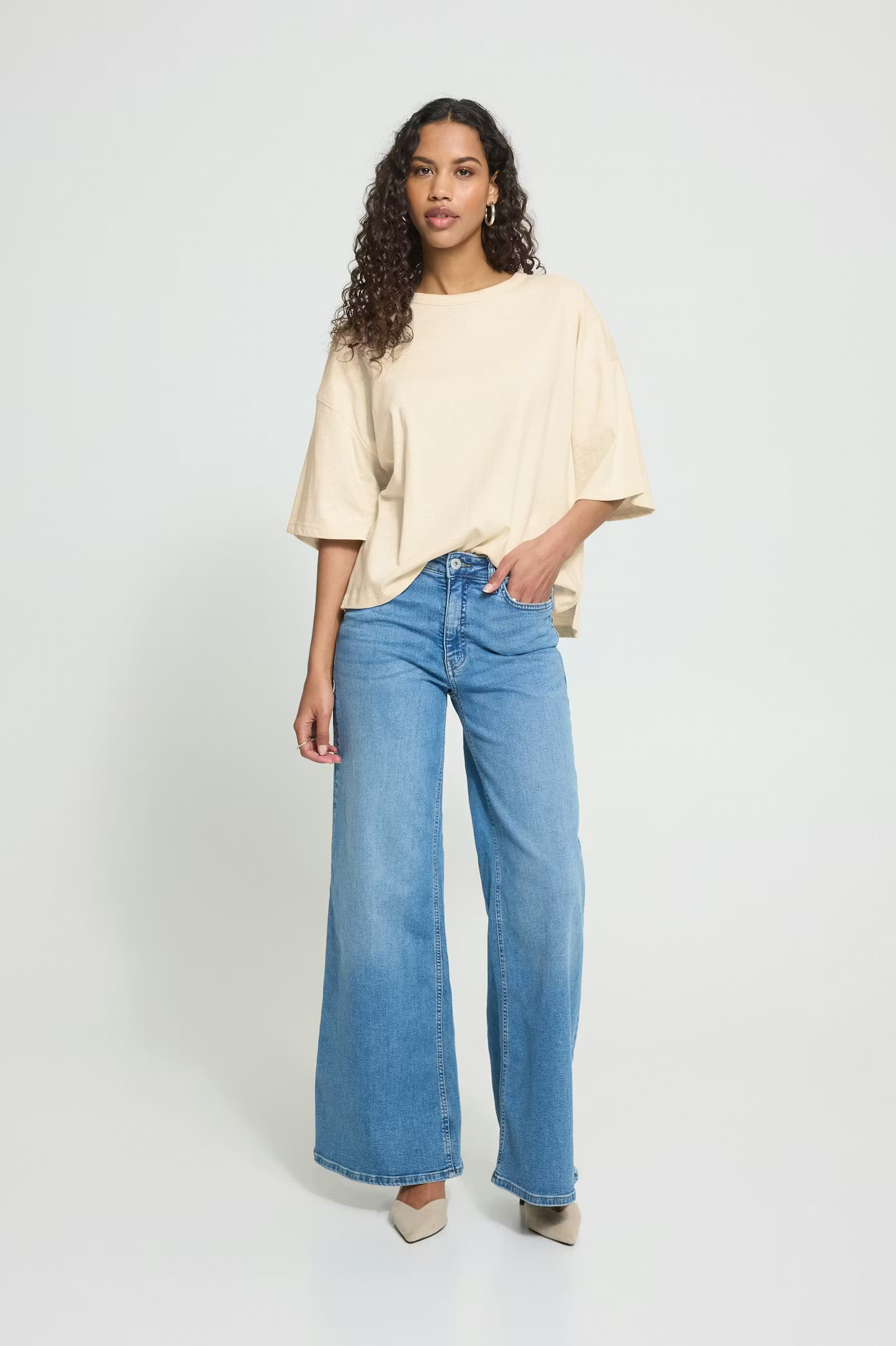 
                  
                    IHPALMER Birch Melange Loose T-Shirt
                  
                