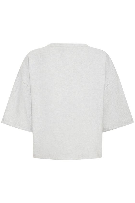 
                  
                    IHPALMER Graues meliertes, lockeres T-Shirt
                  
                
