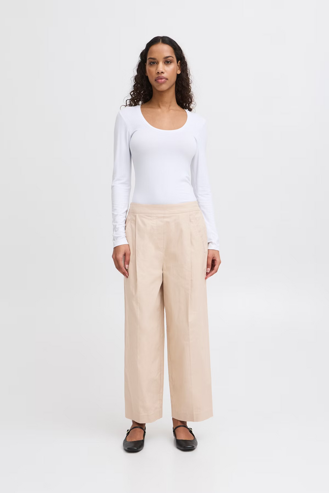 
                  
                    IHUNICA Oxford Tan Trousers
                  
                