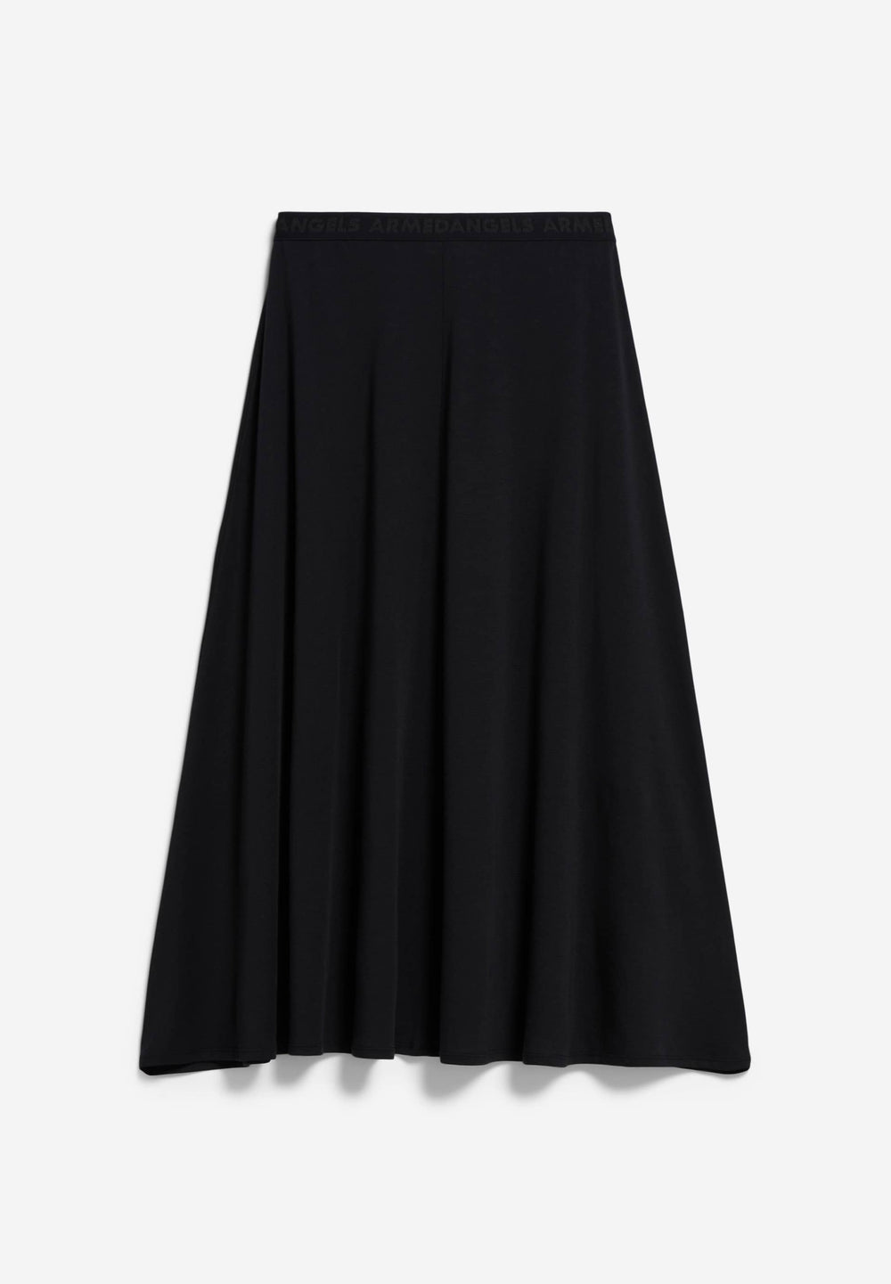 ILENIAA LARAA Lockerer Rock aus schwarzem Jersey