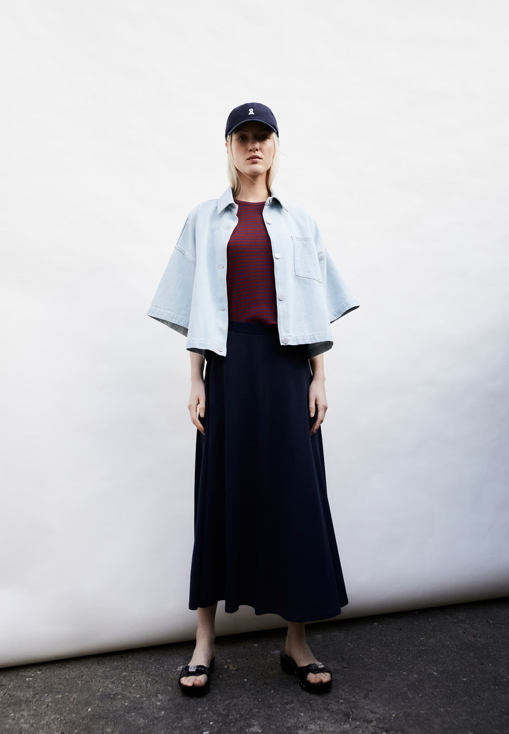 ILENIAA LARAA Night Sky Jersey Loose Skirt