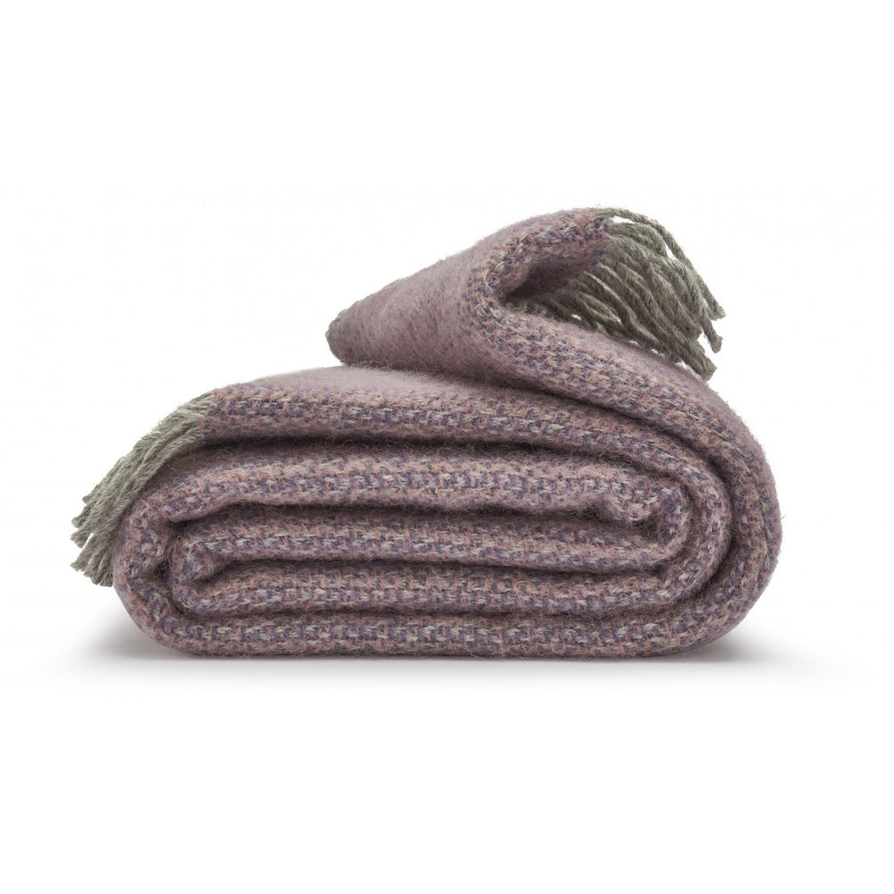 ILLUSION Lavender Pure New Wool Throw