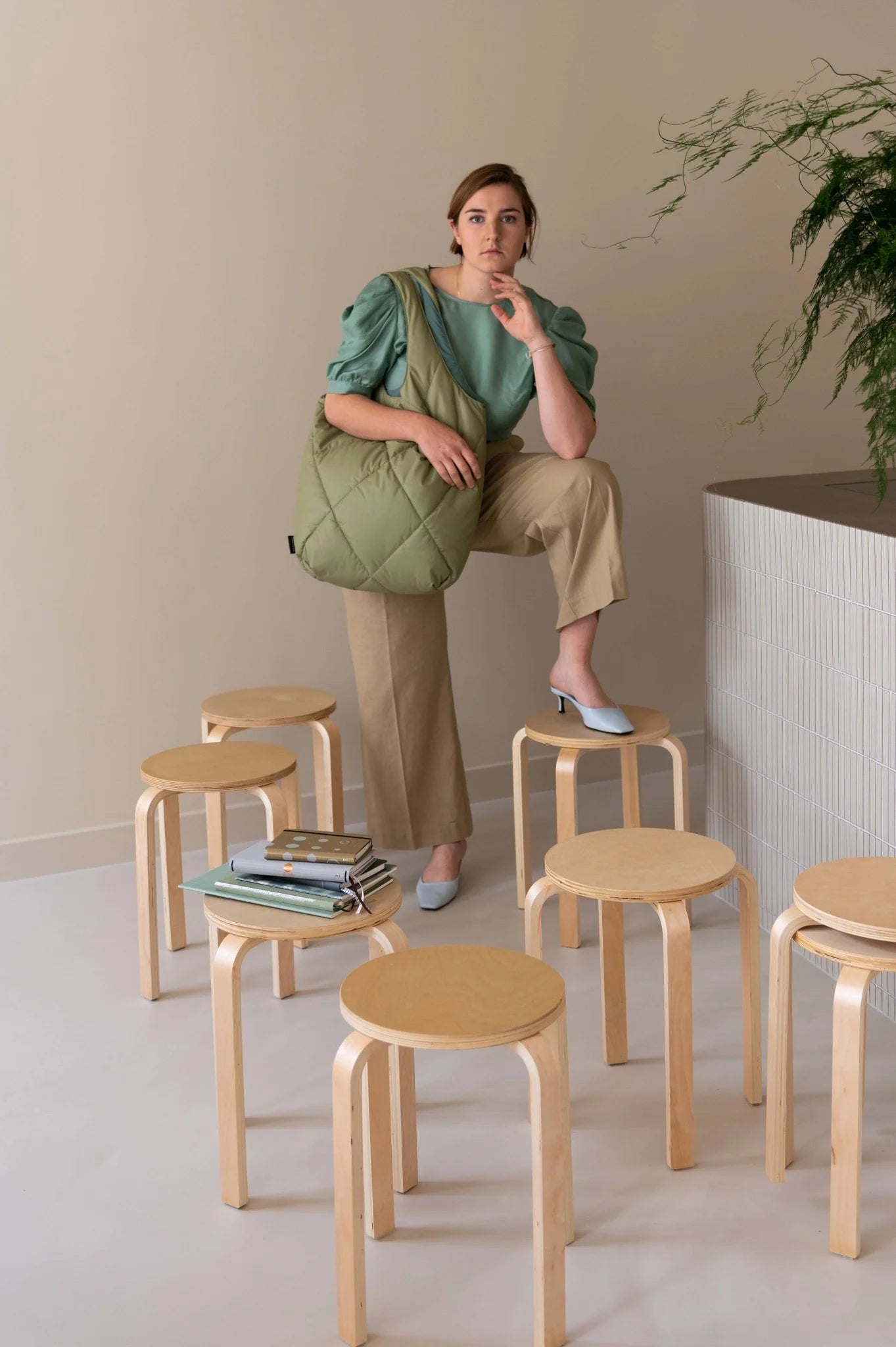 
                  
                    CARMEL Sage Puffy Bold Bag
                  
                