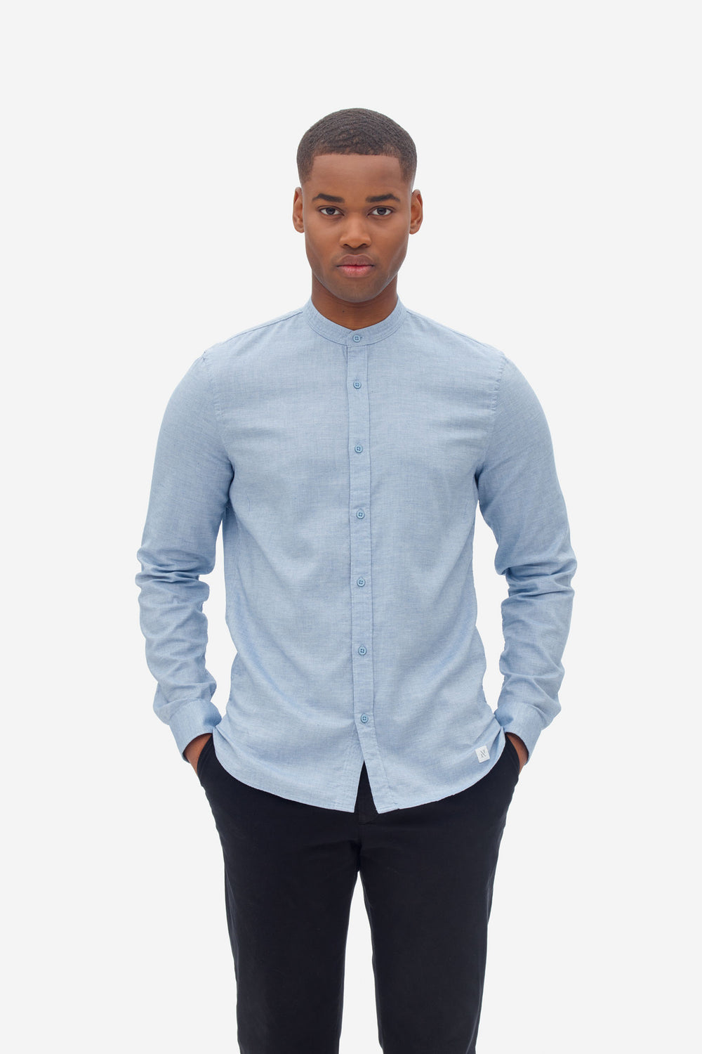 Zen Blue Oxford Melange Shirt