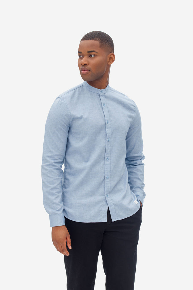 
                  
                    Zen Blue Oxford Melange Shirt
                  
                