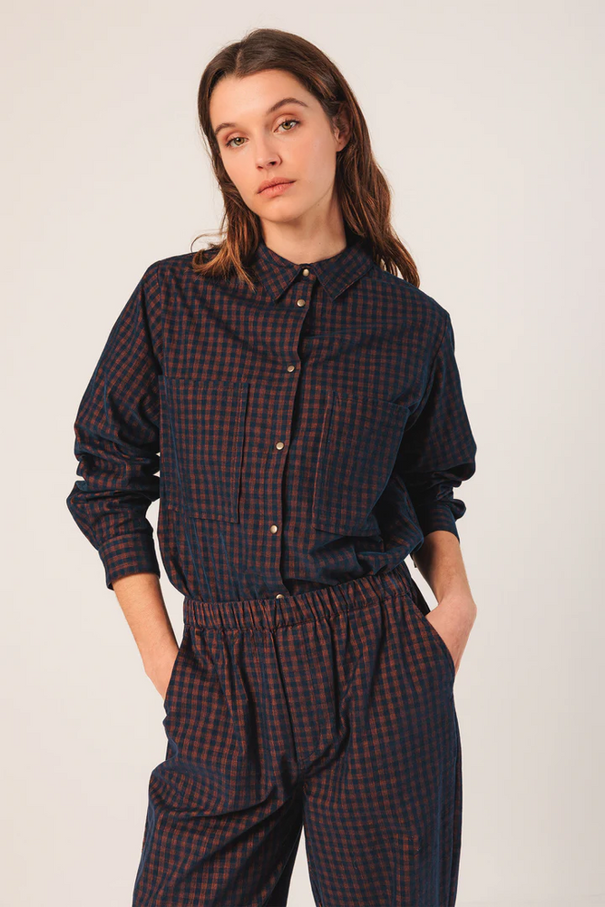 
                  
                    Marino Vichy Elastic Micro-Corduroy Trousers
                  
                