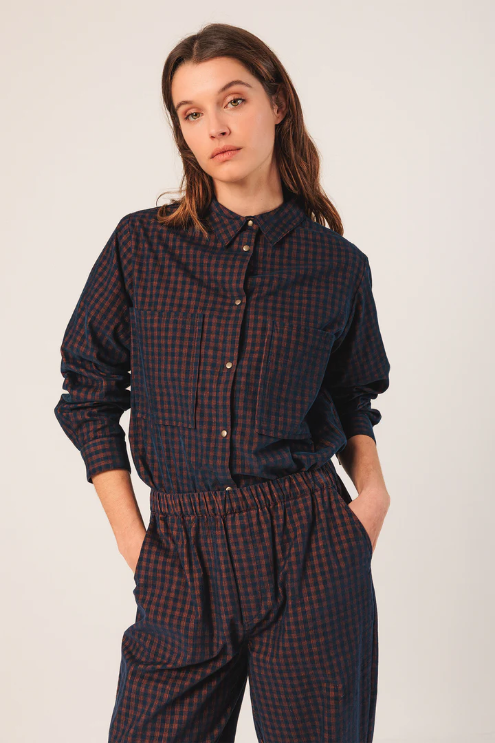 
                  
                    Marino Vichy Elastic Micro-Corduroy Trousers
                  
                