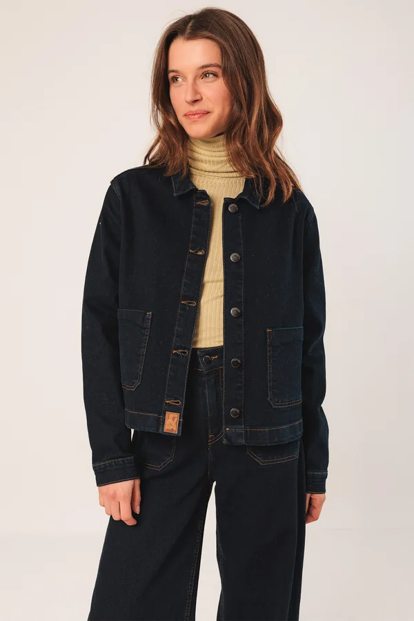 
                  
                    Navy Denim Jacket
                  
                