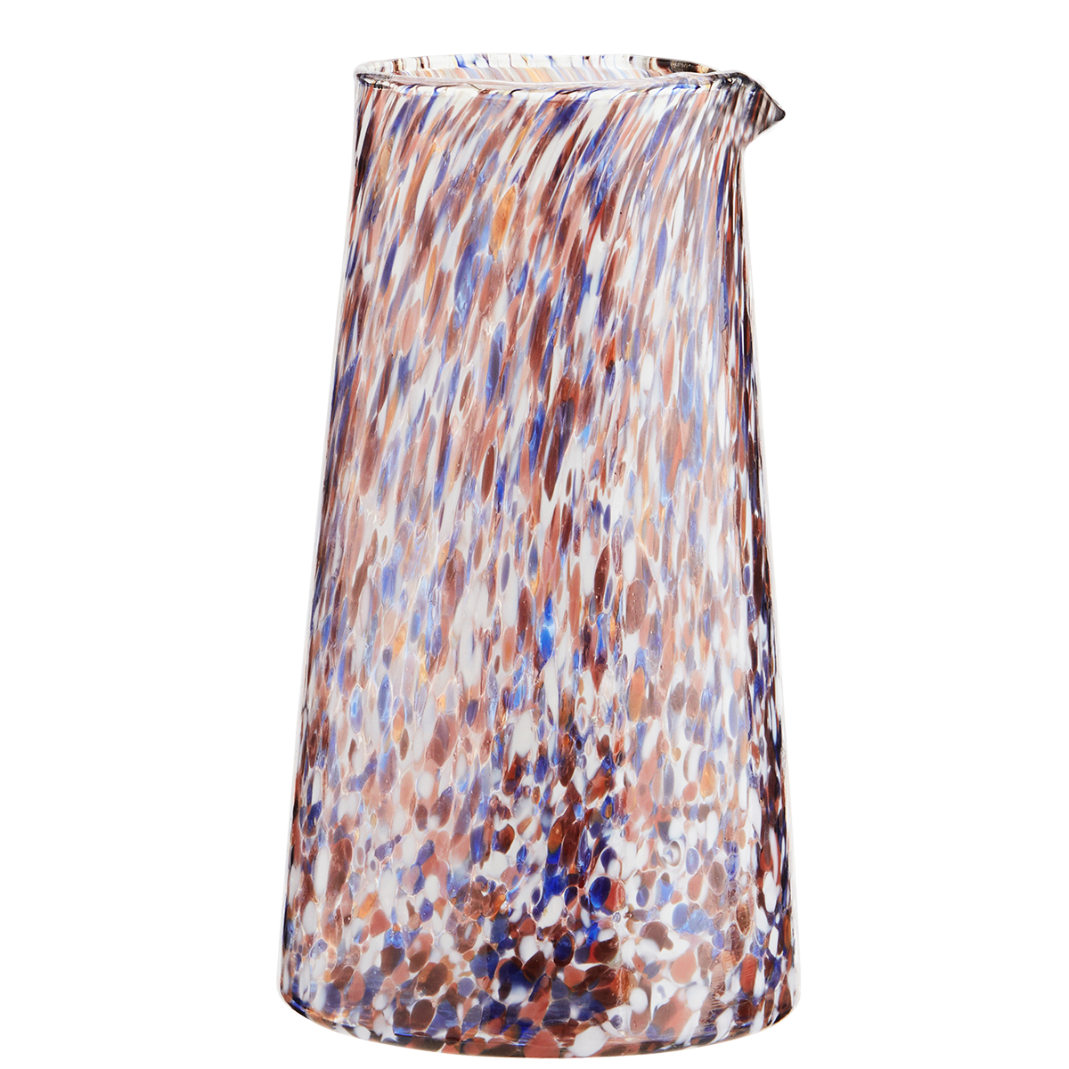 
                  
                    Orange Blue White Clear Glass Jug
                  
                