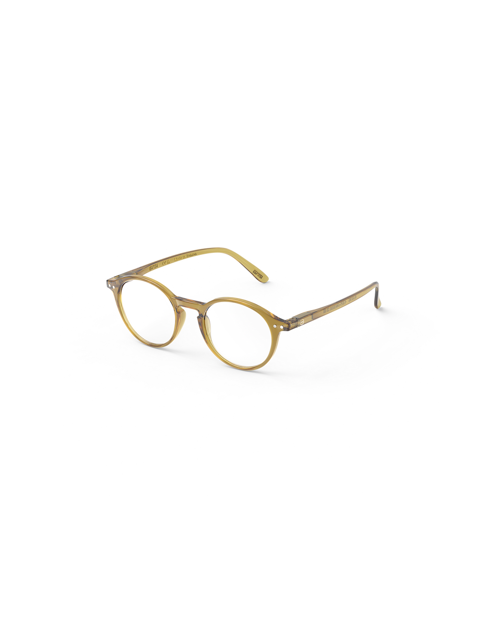 #D Goldene grüne Lesebrille