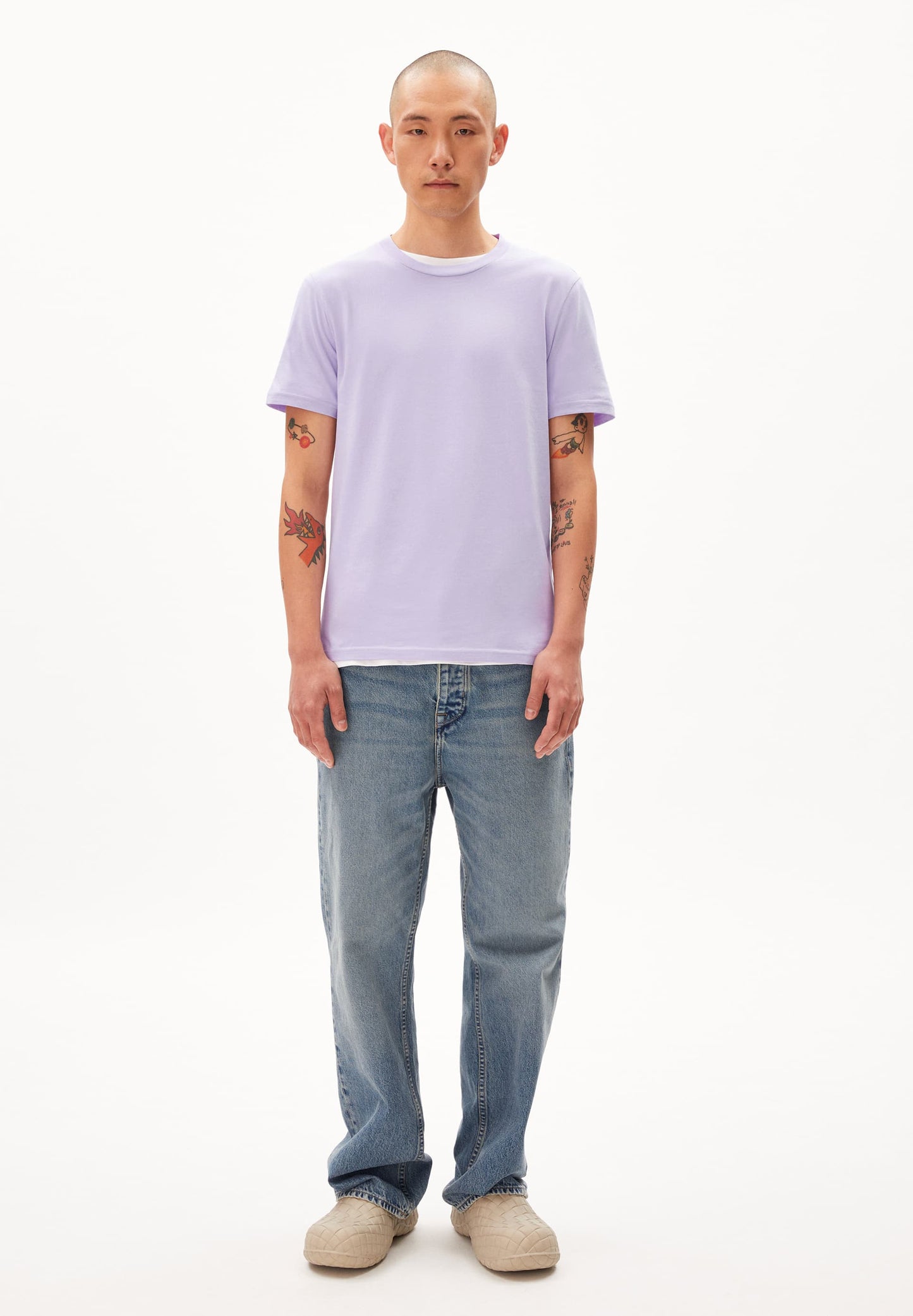 
                  
                    JAAMES Lavender Light Regular Fit T-Shirt
                  
                