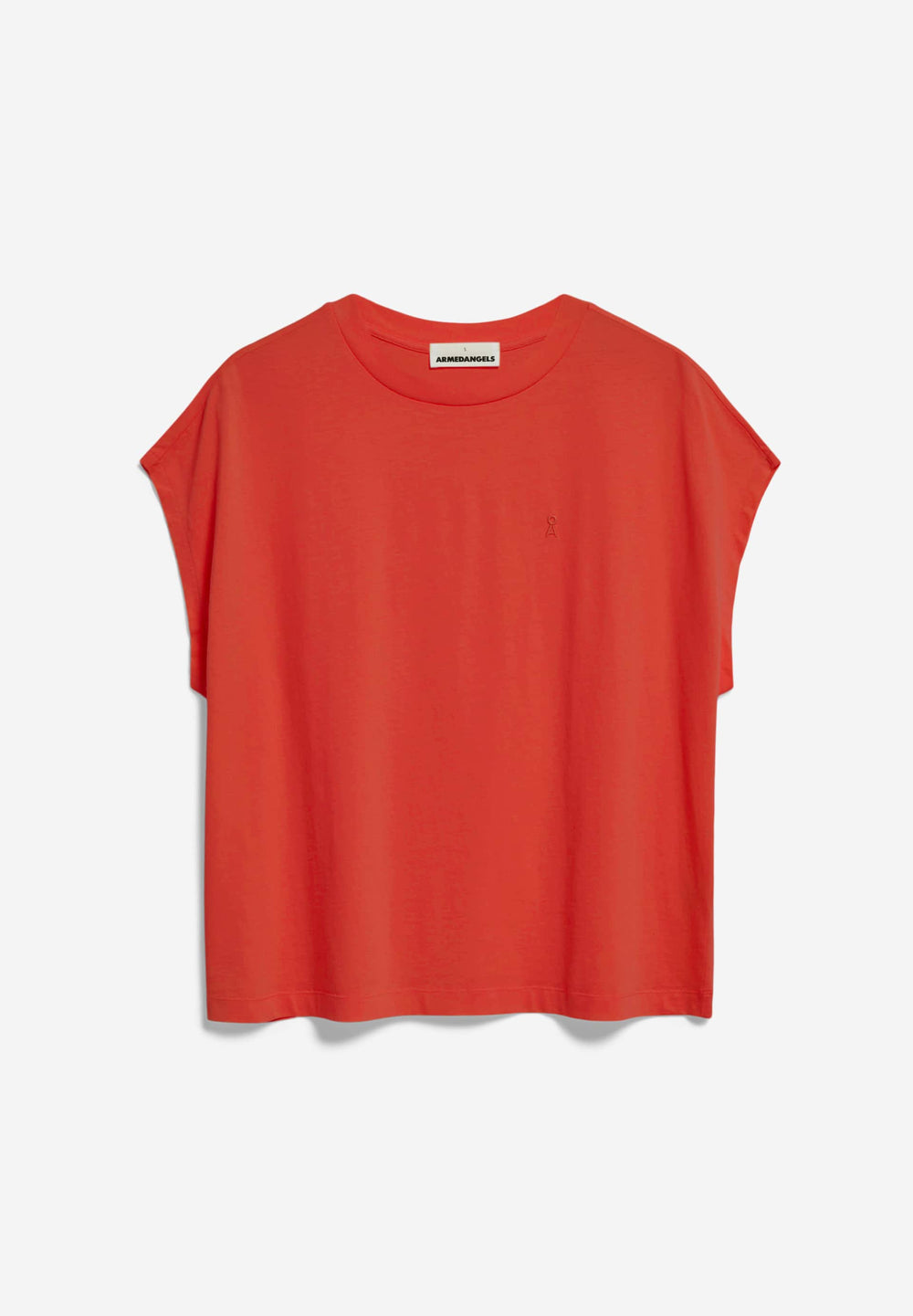 INAARA Poppy Red Oversized T-Shirt