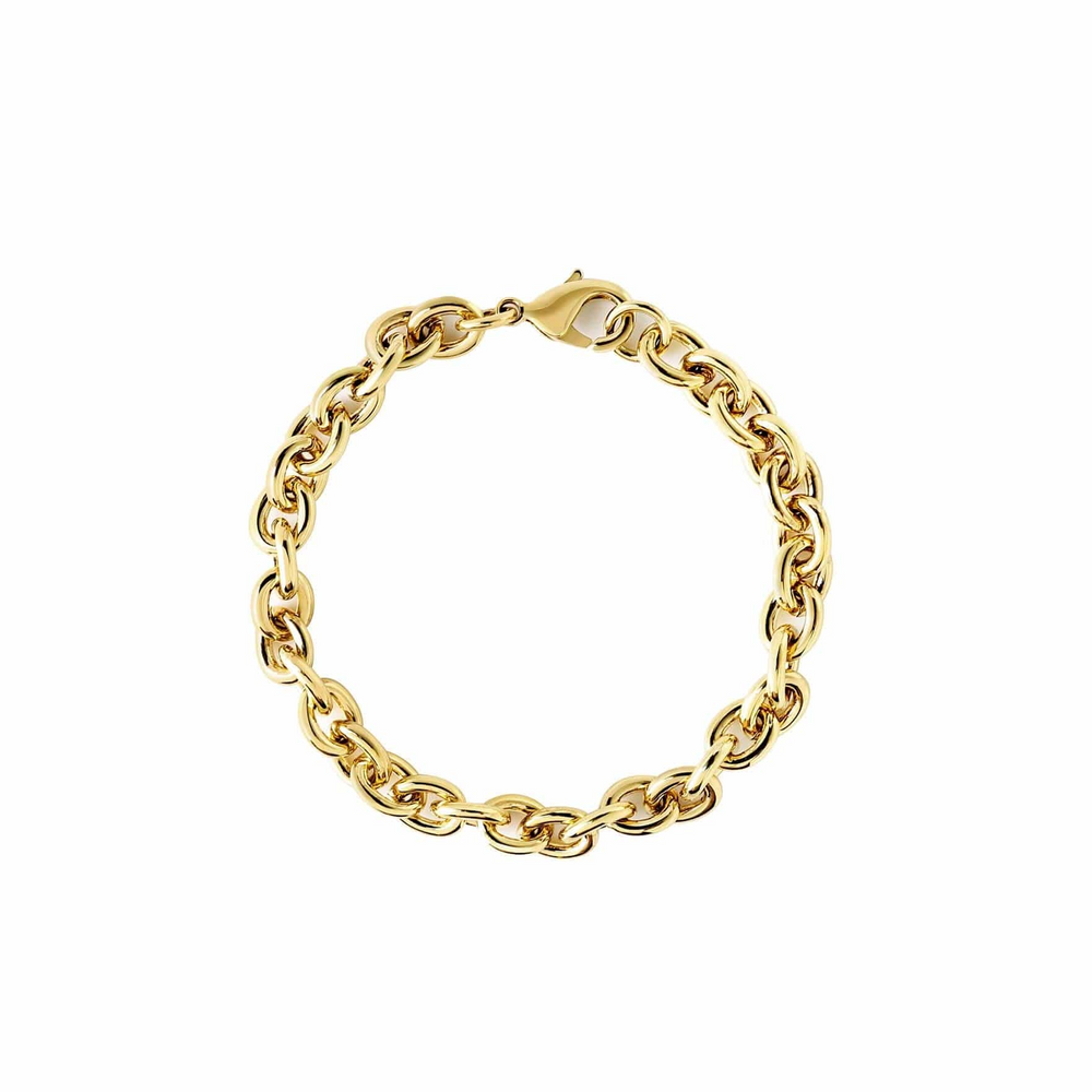 Goldenes Rolo-Kettenarmband