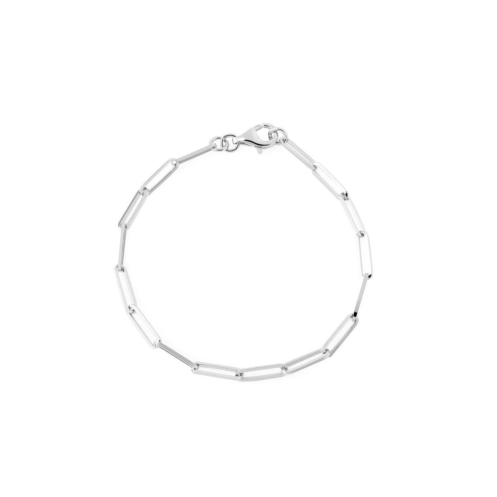 Silver Long Link Bracelet