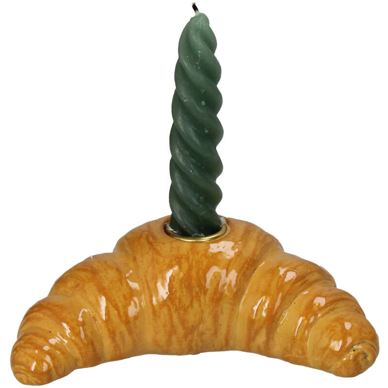 Brauner Croissant-Kerzenhalter
