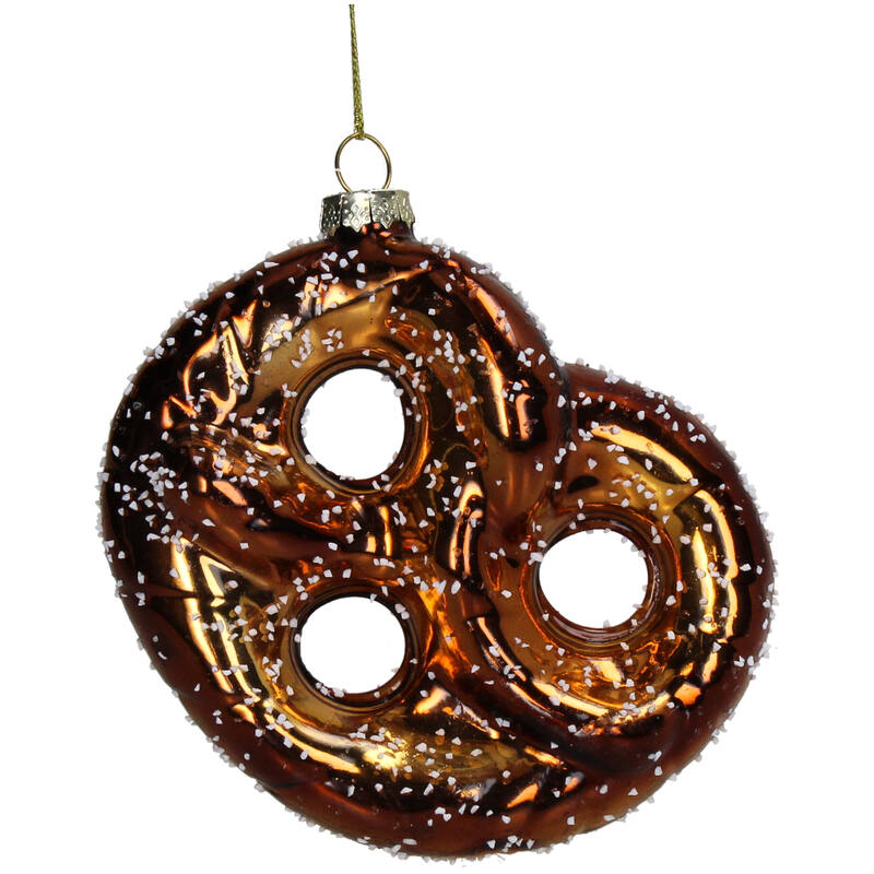 Brown Pretzel Christmas Decoration