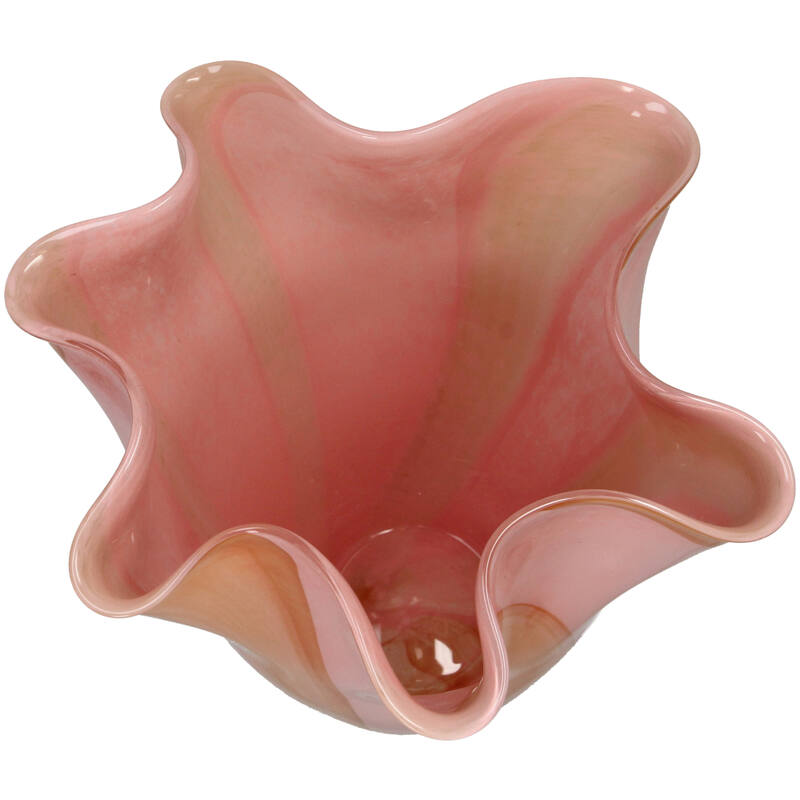 
                  
                    Pfirsichfarbene Glasvase
                  
                
