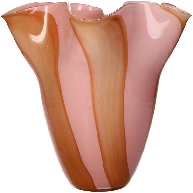 
                  
                    Pfirsichfarbene Glasvase
                  
                