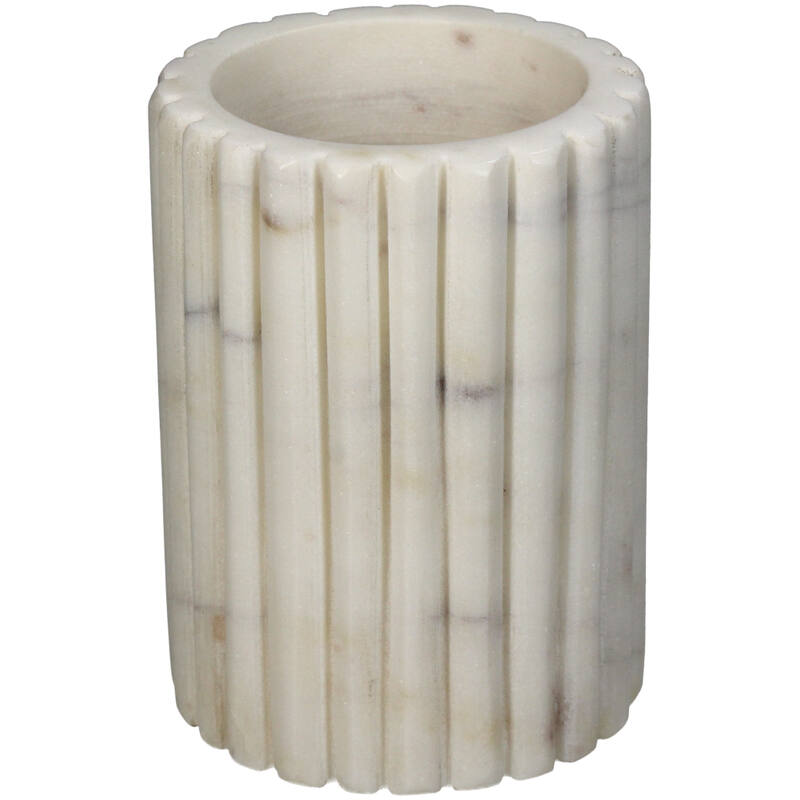 Becher aus weißem Marmor