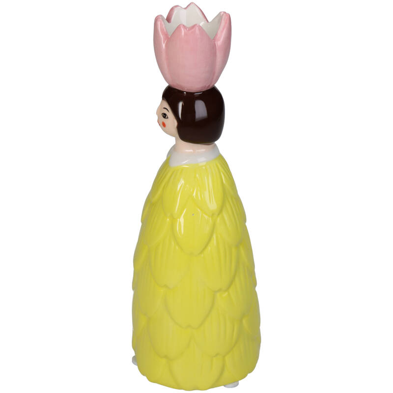 
                  
                    Gelber Kerzenständer „Blumenmädchen“
                  
                