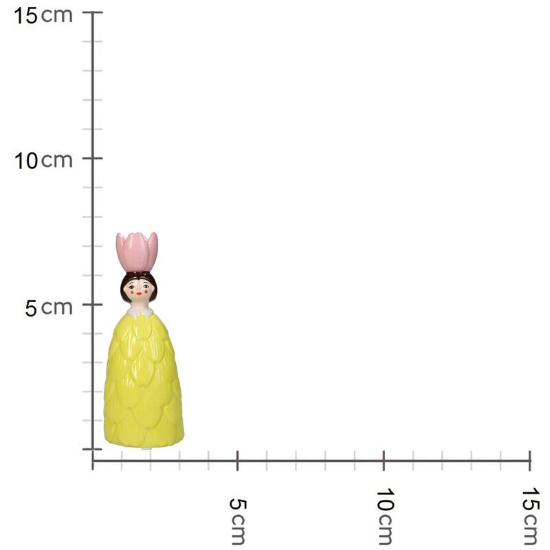 
                  
                    Gelber Kerzenständer „Blumenmädchen“
                  
                