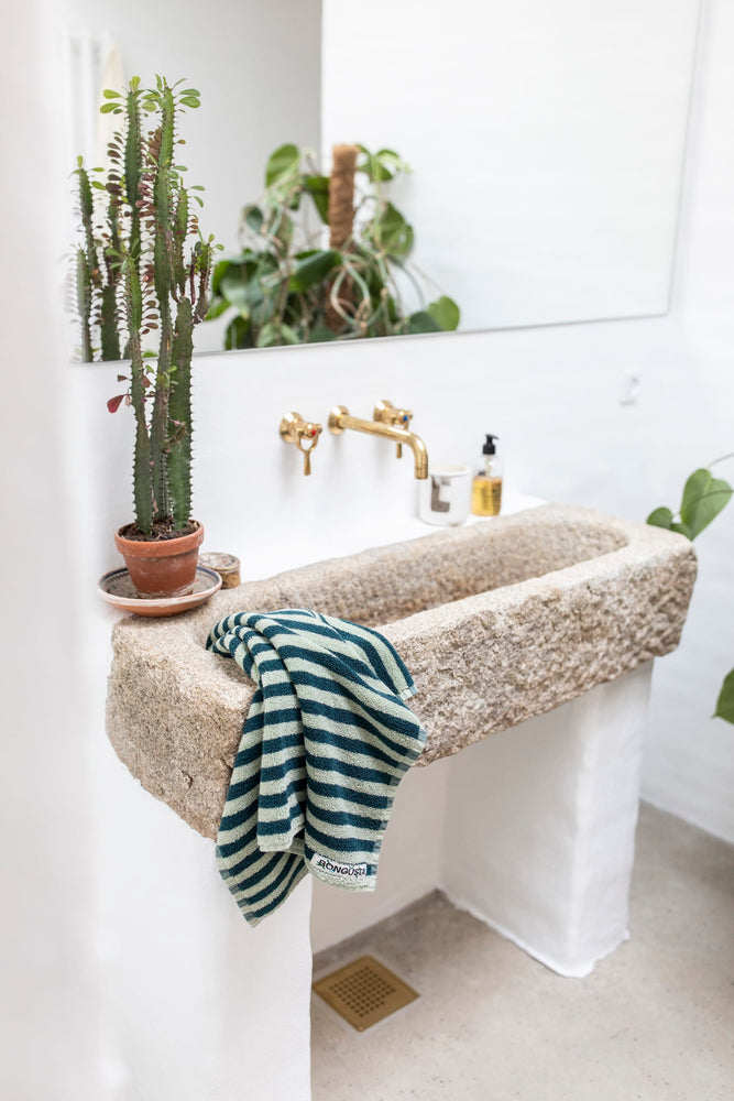 
                  
                    Sea Foam & Deep Teal Naram Guest Towel
                  
                