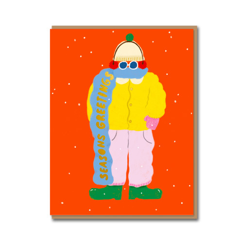 Zusammengebündelte Grußkarte