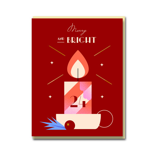 Grußkarte „Kerzenhell“