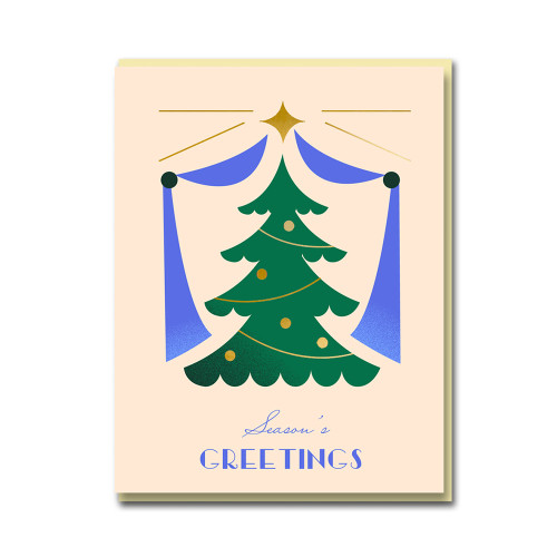 Weihnachtsbaum-Grußkarte