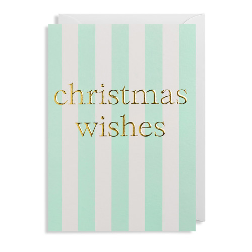Weihnachtsgrußkarte mit Streifenmuster