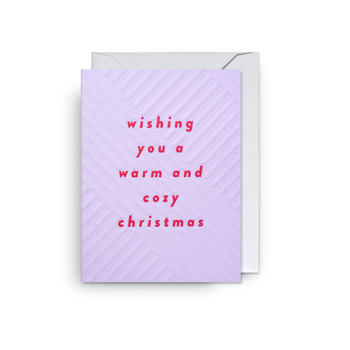 Gemütliche Weihnachtsgrußkarte