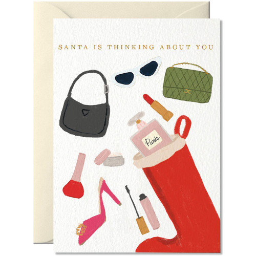 Weihnachtsmann-Grußkarte