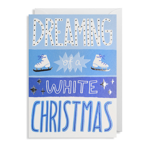 Weihnachtskarte (weiße Weihnachtskarte)