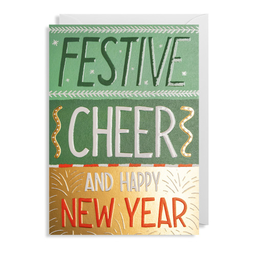 Weihnachtsgrußkarte mit festlichen Grüßen