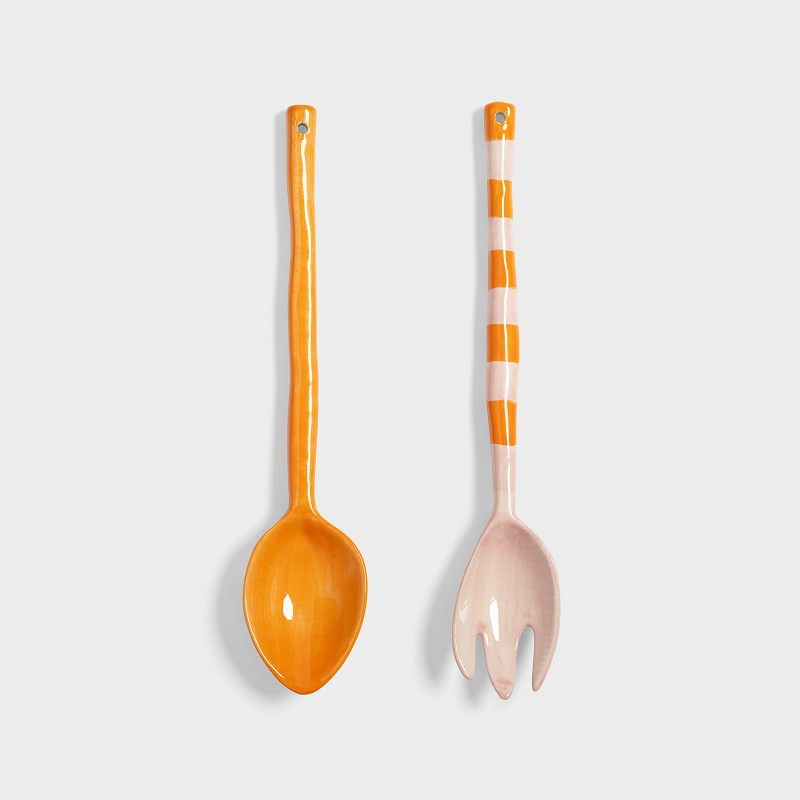 BOAVISTA Stripe Salad Server