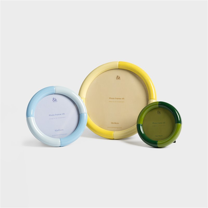 
                  
                    Large Yellow Rift Round Photo Frame
                  
                