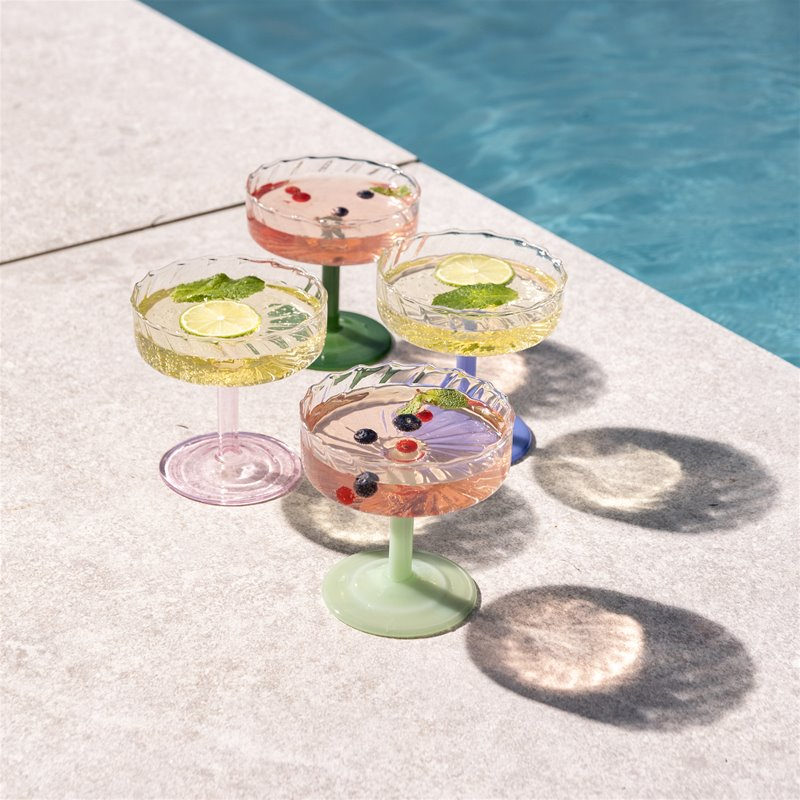 
                  
                    Pink Coupe Twirl Glass
                  
                