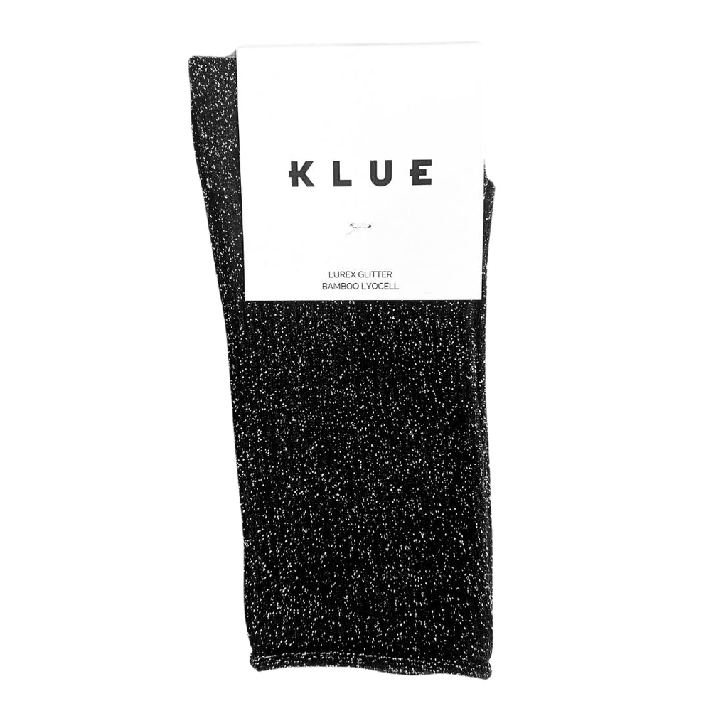 Schwarze Glitzersocken aus Lurex-Lyocell
