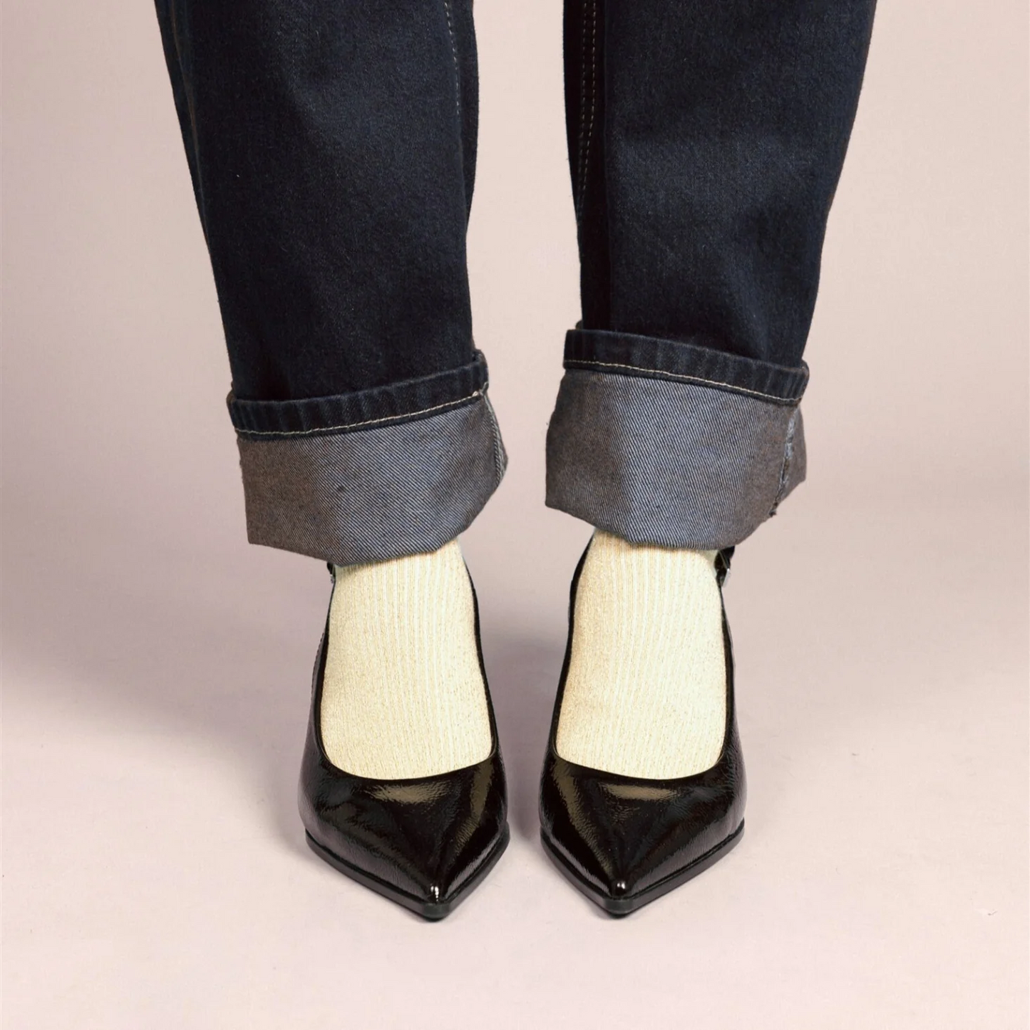 
                  
                    Lemon Glitter Lurex Lyocell Socks
                  
                