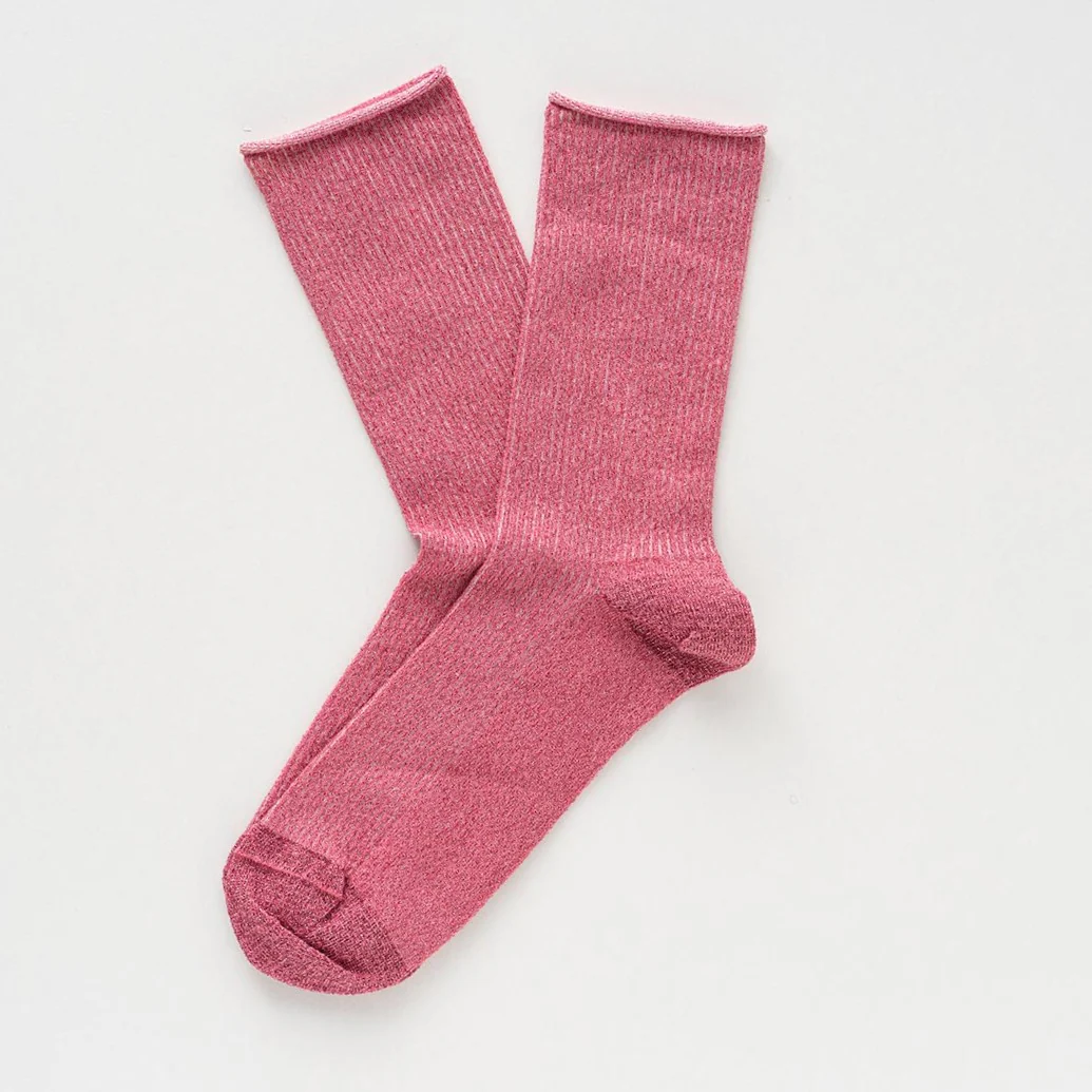 
                  
                    Strawberry Red Glitter Lurex Lyocell Socks
                  
                