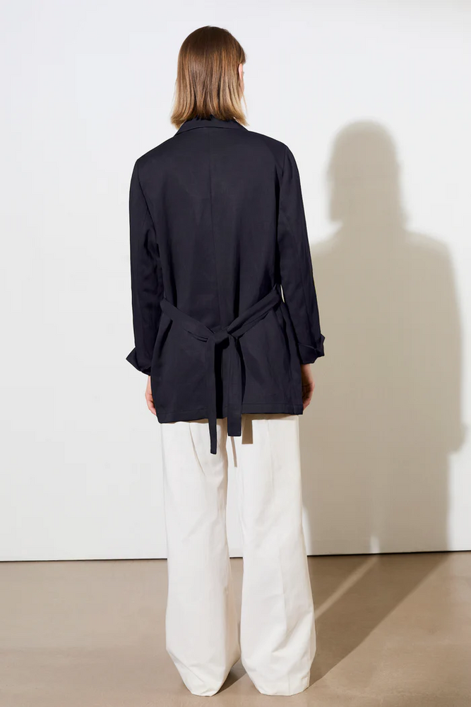 
                  
                    ASHMONT Navy Long Blazer Jacket
                  
                
