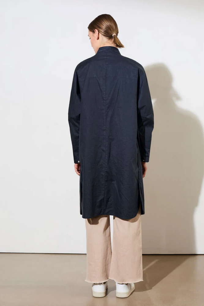 
                  
                    MIRA Navy Long Coat
                  
                