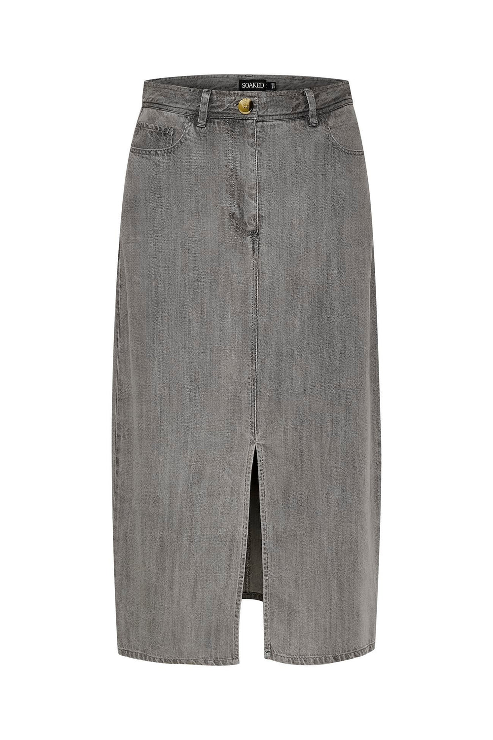 SLFRIDAY Light Grey Denim Skirt