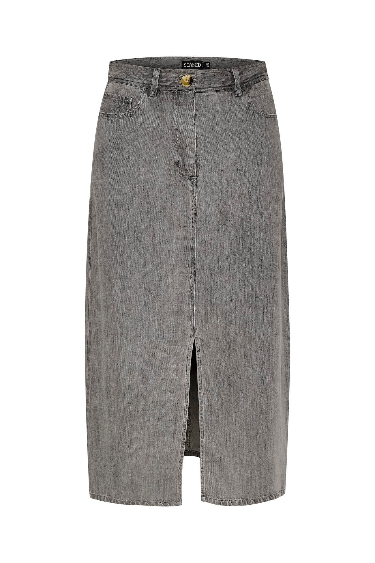 
                  
                    SLFRIDAY Light Grey Denim Skirt
                  
                