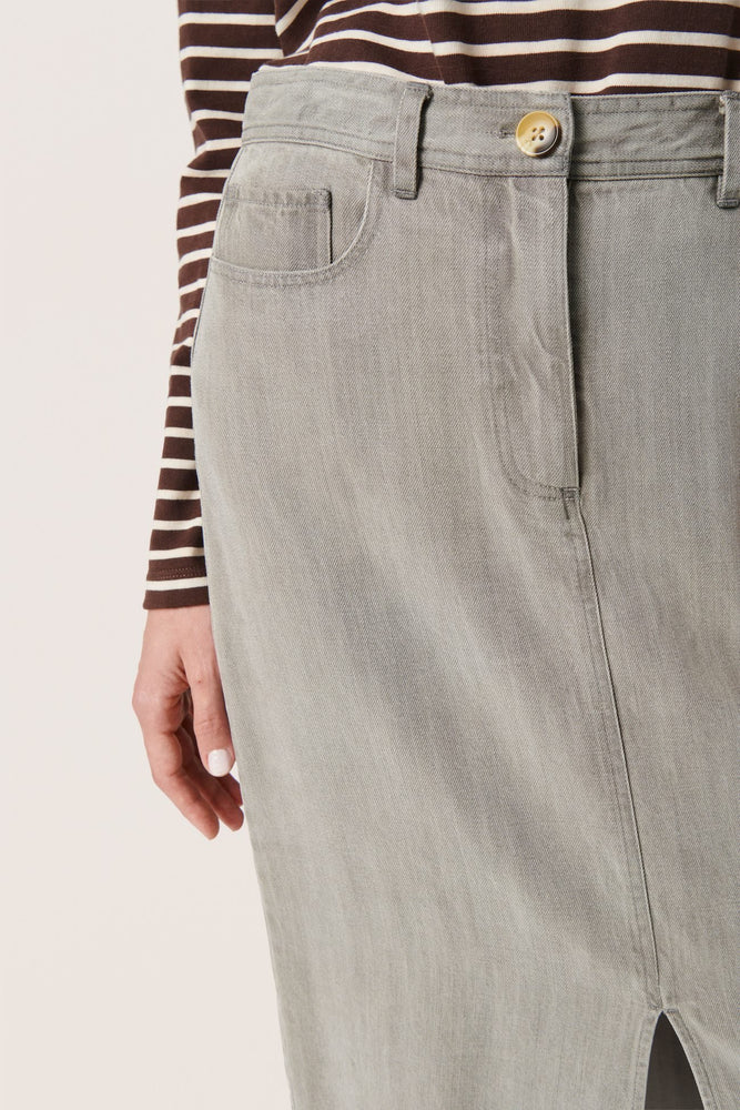 
                  
                    SLFRIDAY Light Grey Denim Skirt
                  
                