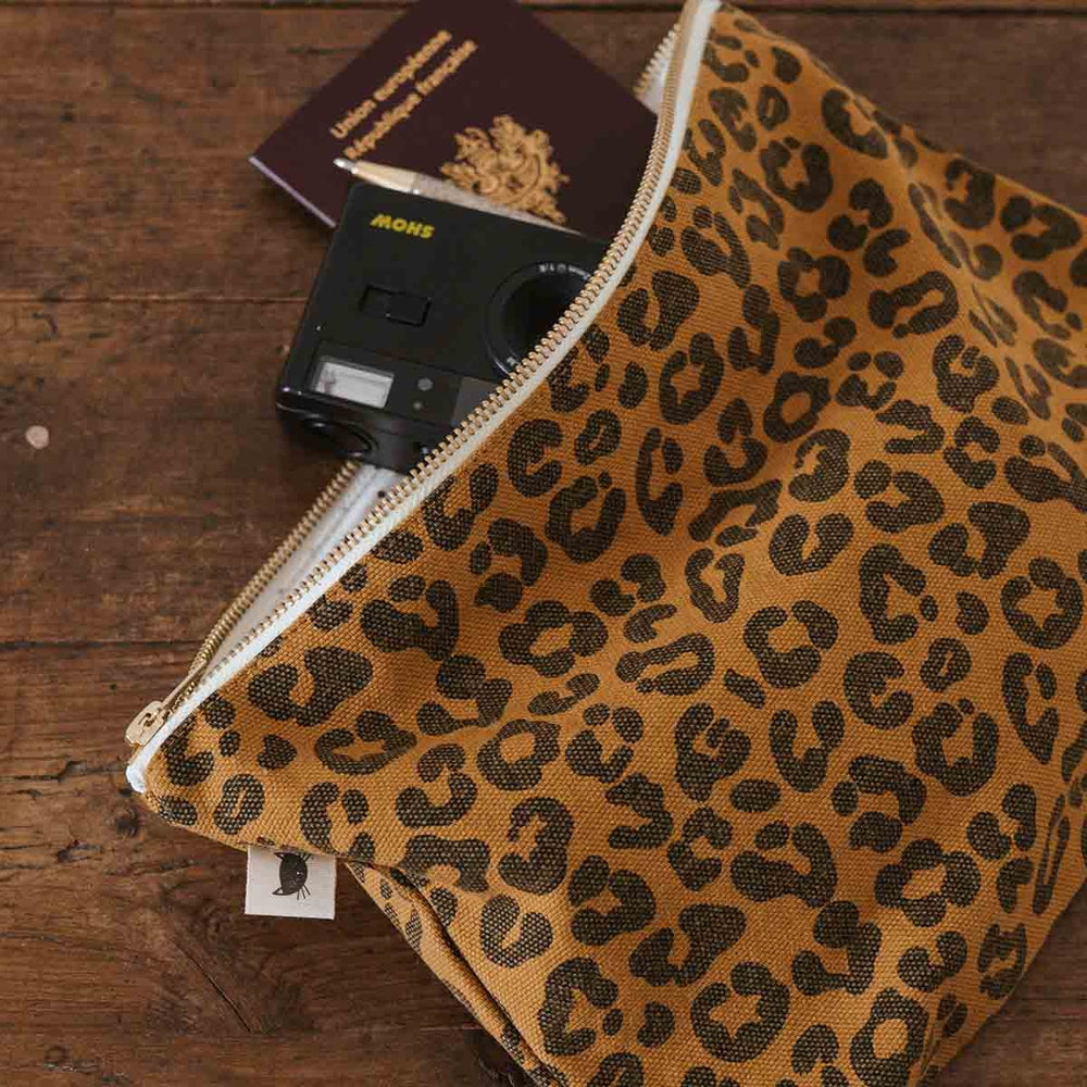
                  
                    Caramel Leopard Print Pouch
                  
                