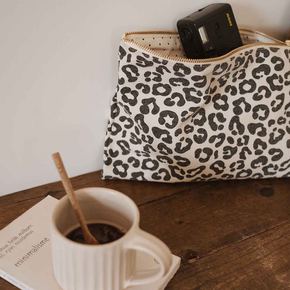 
                  
                    LILI Natural Leopard Print Pouch
                  
                