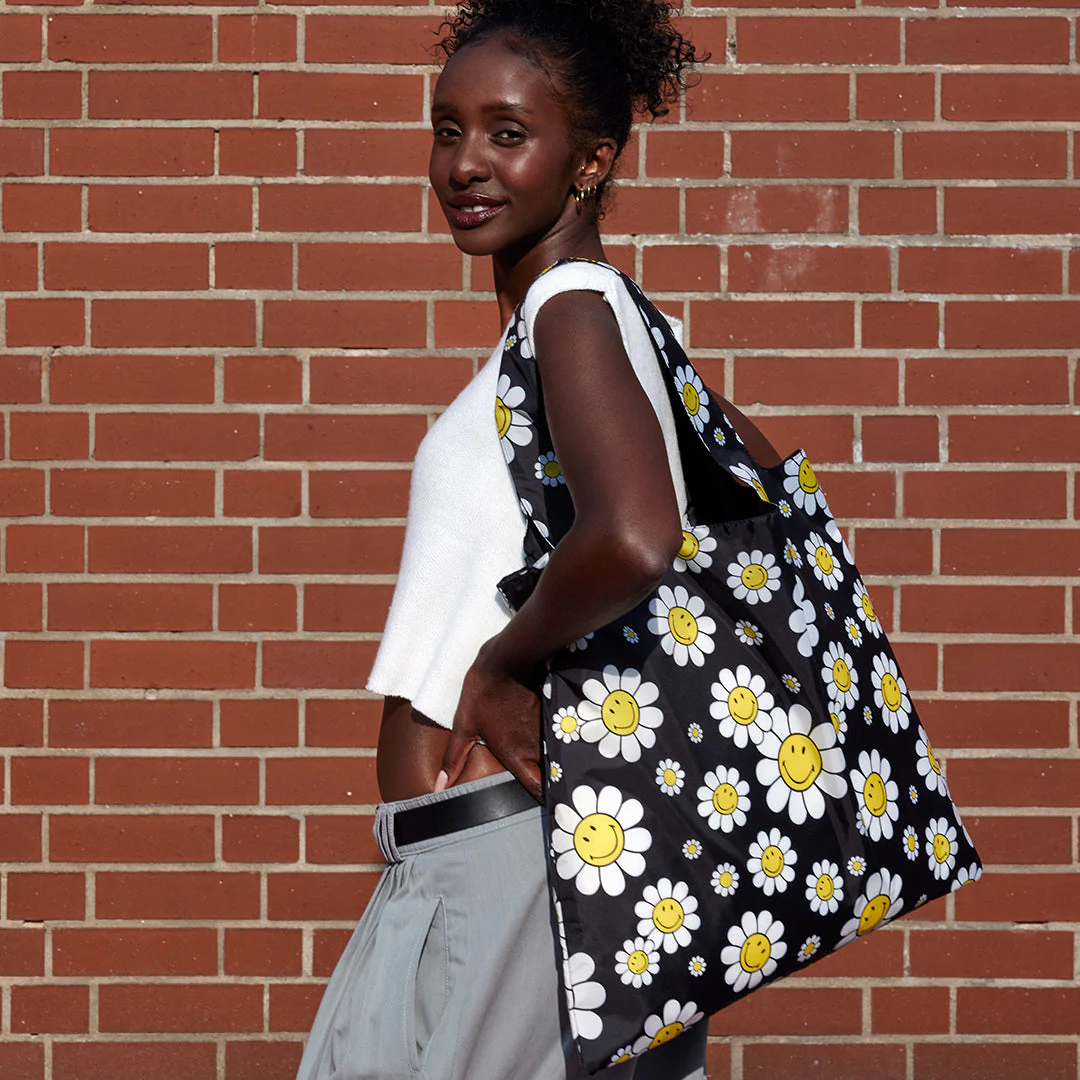 
                  
                    Black Smiley Flowers Bag
                  
                